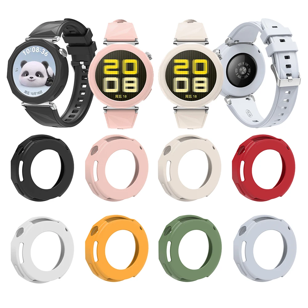 WatchBand For Huawei Watch GT 5 pro 42mm Smartwatch Wristband Strap 18mm Bracelet Fashion Soft Silicone Sport belt with Tpu case