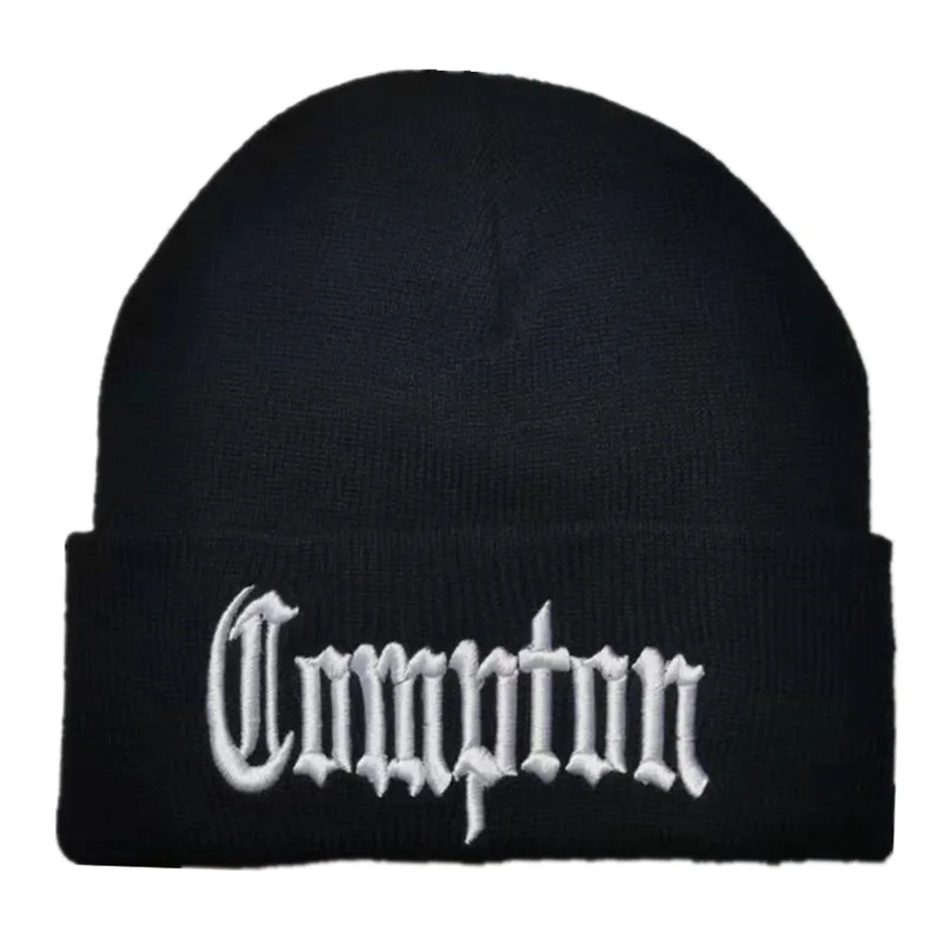 compton hip-hop warm woolen cold hat for men and women in autumn and winter skiing couple knitted hat can LOGO manufacturer