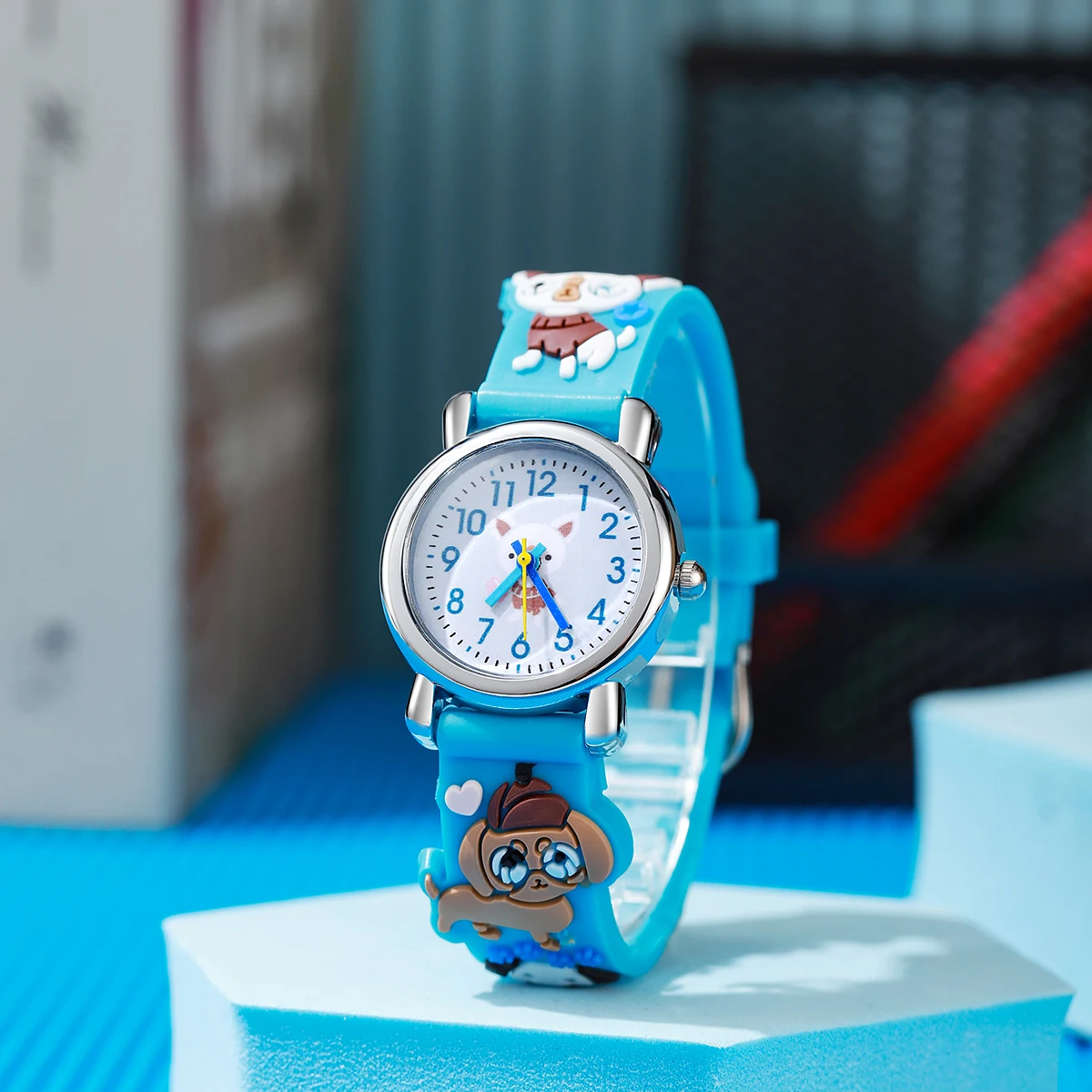 

Милые кварцевые часы с 3D силиконовым узором в виде животных и красочной иглы, подходят для подарков на Рождество и Хэллоуин