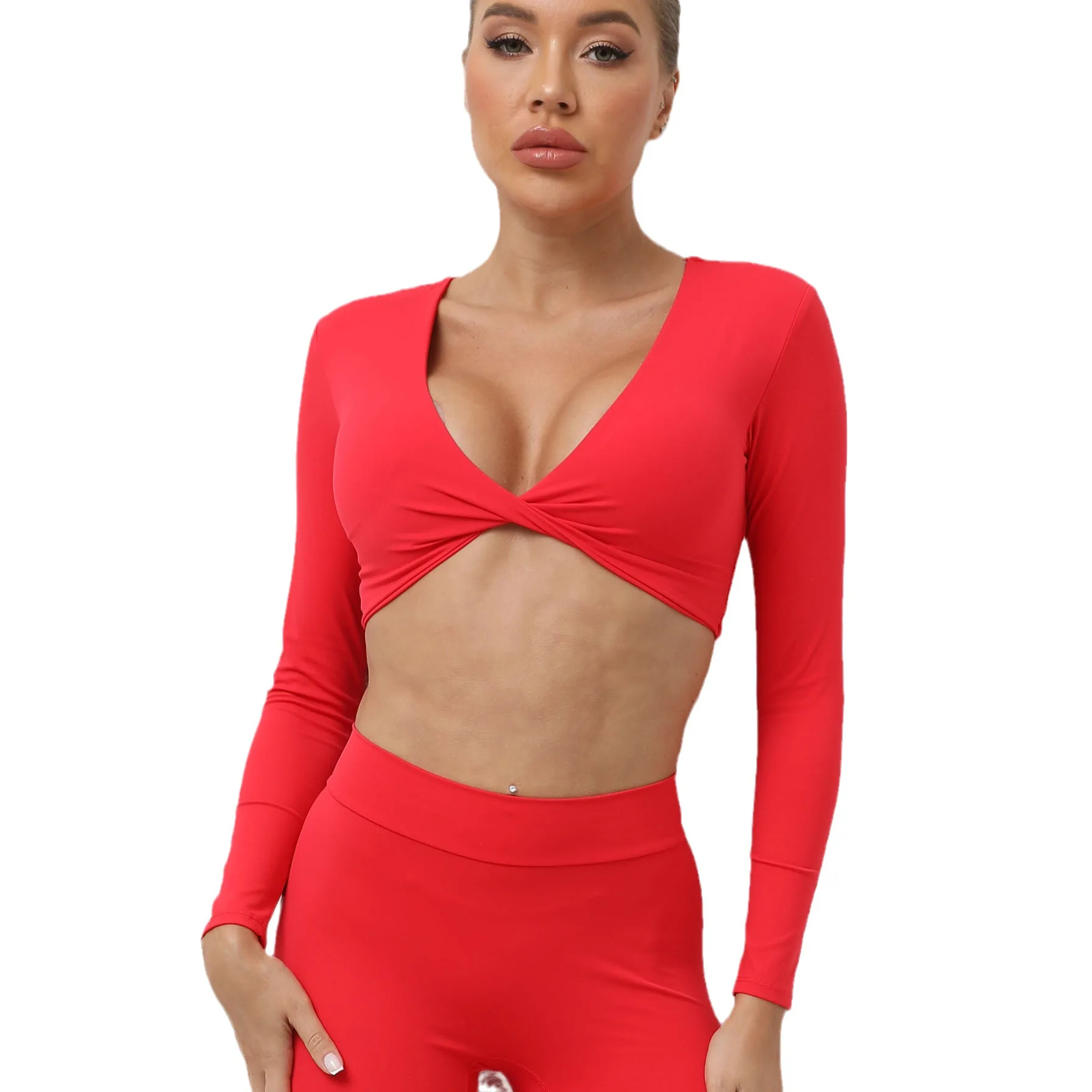 Sports Long Sleeve Shirt Women Gym Crop Top Women Quick Dry Yoga Clothing Workout Long Sleeved Top Female Cross Sportswear