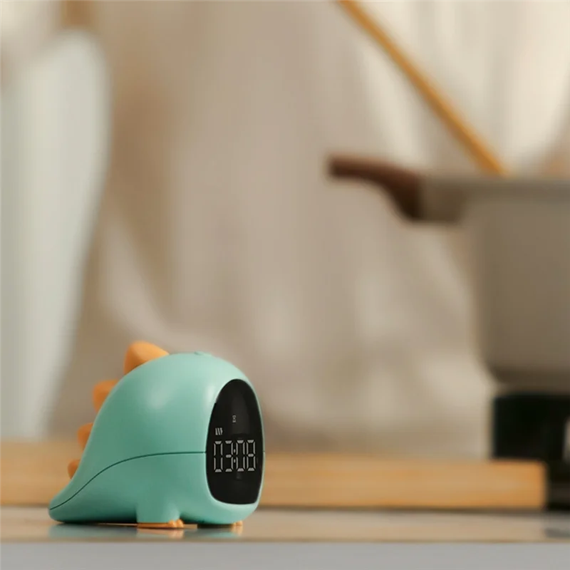 A37T-Cartoon Dinosaurier Wecker Multifunktionale Wiederaufladbare Tischuhr Smart Control Digitaluhr