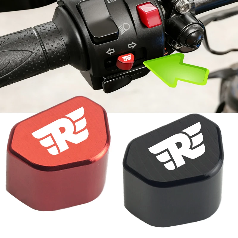 For Royal Enfield Meteor 350 2020 2021 650 Mototcycle CNC Switch Button Turn Signal Switch Key cap Accessories