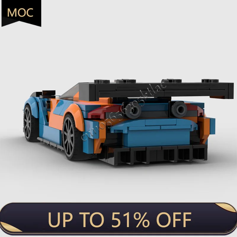 843PCS MOC Velocità Competizione Serie GT3 Evo Auto Sportive Building Blocks Modello FAI DA TE Tecnologia Creativa Giocattolo di Mattoni Regalo Del Festival Del Capretto
