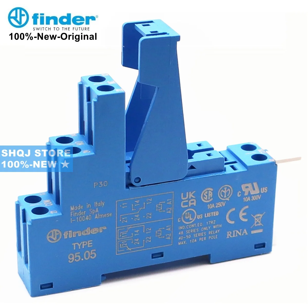 FINDER 100%-NEW 95.05 95.75 95.P5 95.95.3 95.85.3 95.63 95.03 SPA SMA Rail socket BASE original