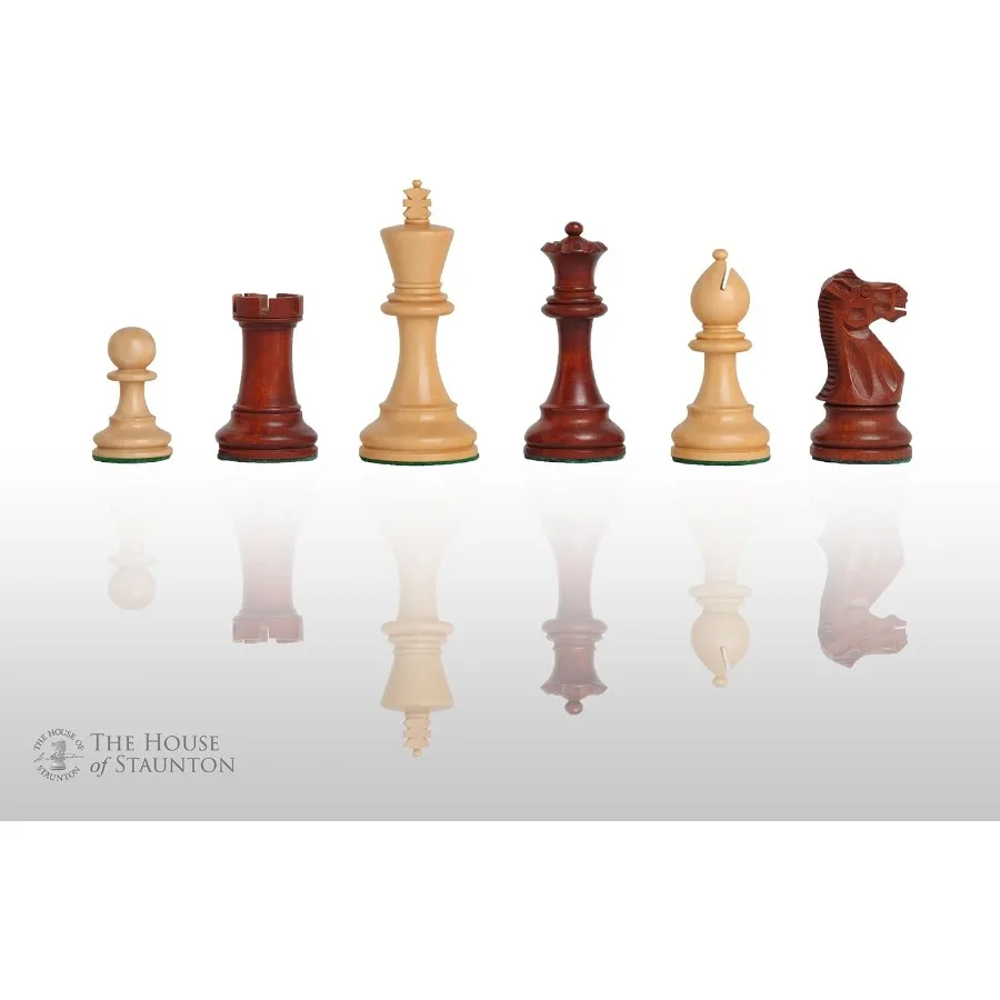 

The Grandmaster Chess Set Pieces Only 4.0 King Mahogany Gilded Ideal for Elegant Home Decor Premium Board Game Collections and