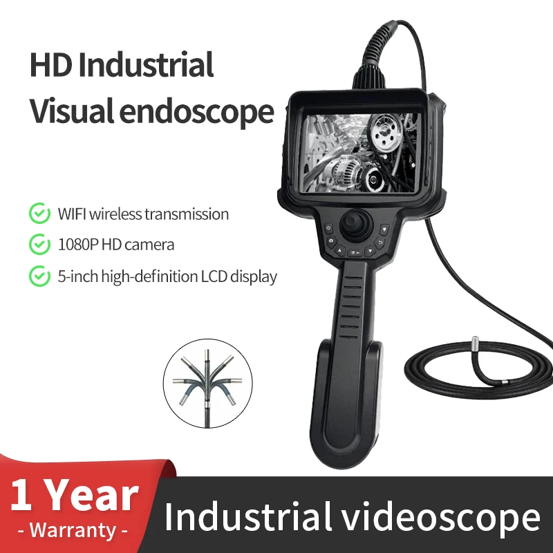 Endoscope industriel haute définition 500w, détection de bavure de trou, Instrument visuel de moulage, Pipeline industriel, détection de trous de caméra