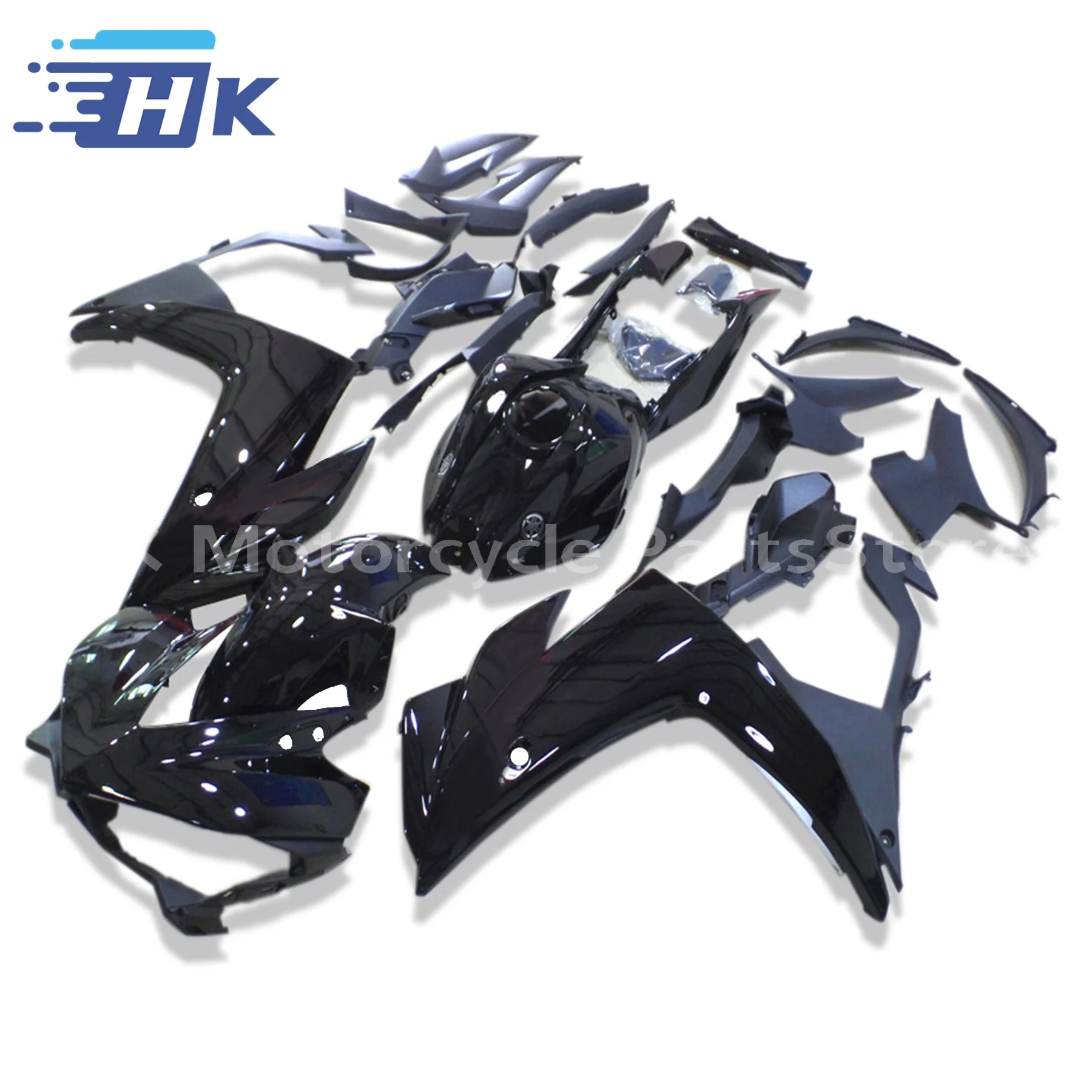 انسيابية حقن لـ R3 2015 - 2017 R25 2016 لوحات كاملة 15 16 17 مجموعة ألواح بلاستيكية ABS هيكل العمل قلنسوة سوداء فاتحة