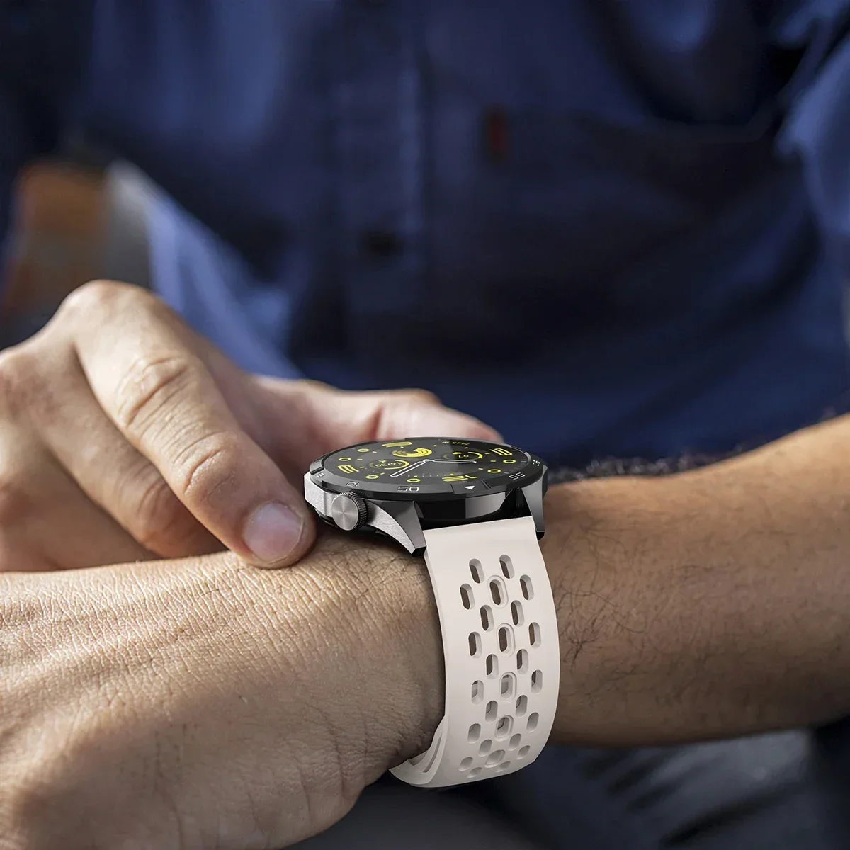 Силиконовый ремешок 18 мм, 20 мм, 22 мм для часов huawei GT5/GT5 Pro 46 мм 42 мм, спортивный сменный браслет для Huawei Watch GT4 41 мм 46 мм