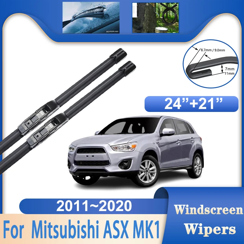 

For Mitsubishi ASX RVR Outlander Sport MK1 Accessories 2011~2020 Car Window Windshield Windscreen Wipers Auto Rain Brushes Parts