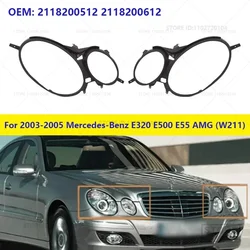 For 2003-2005 Mercedes-Benz E320 E500 E55 AMG (W211) Front Upper Headlight Cover Gaskets Seal Strips 2118200512 2118200612
