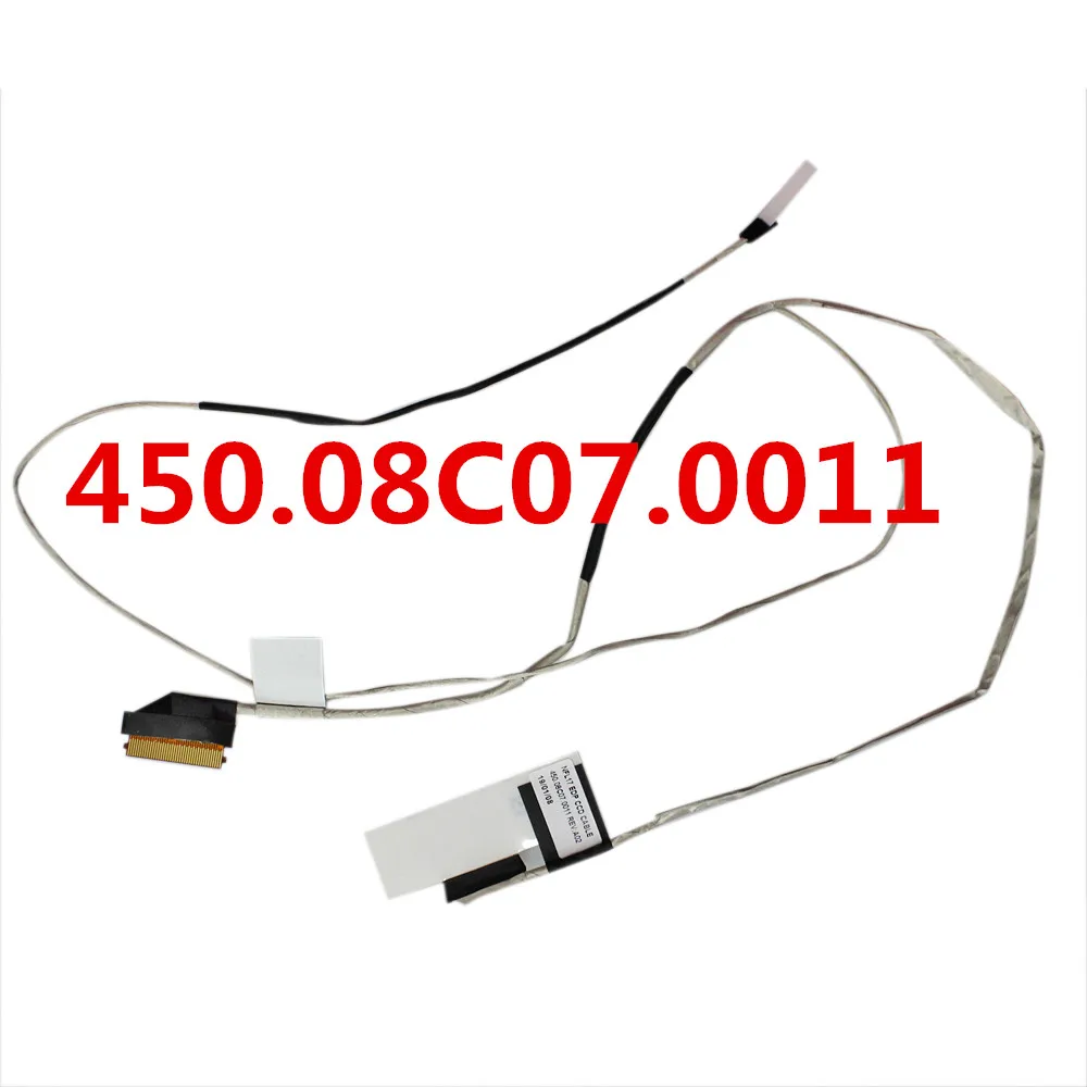 หน้าจอวิดีโอสําหรับ HP 17-X 17-Y แล็ปท็อปจอแสดงผล LCD LED Ribbon กล้อง FLEX CABLE 450.08C06.0011 450.08C07.0011