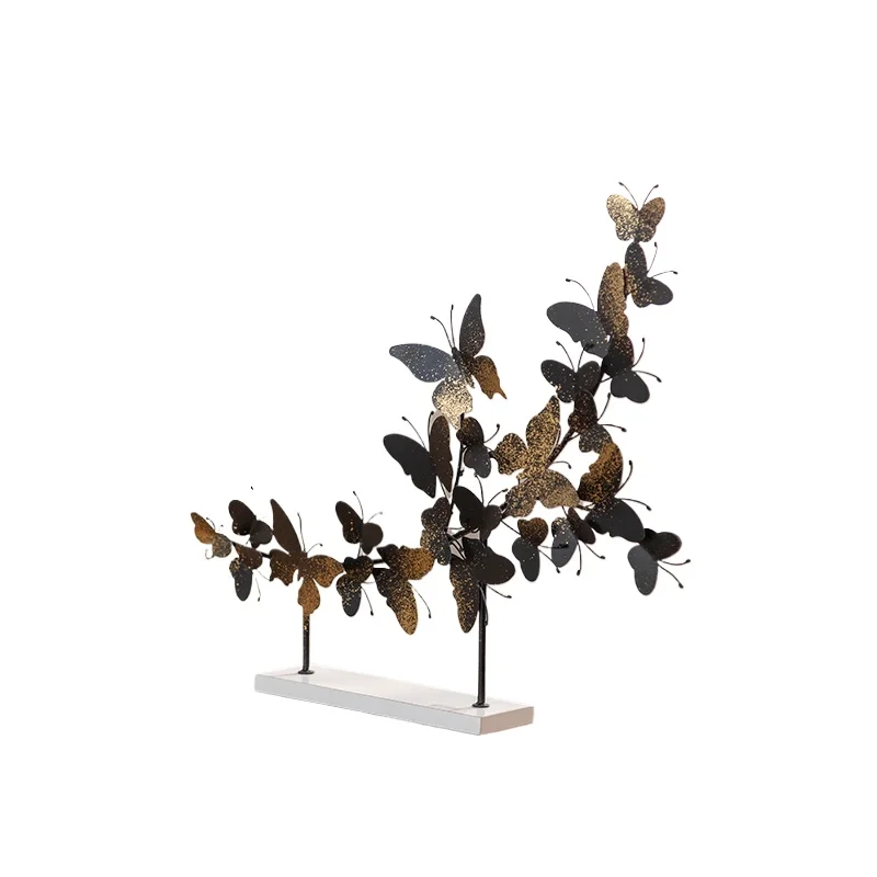

Retro luxury metal art home desktop living room creative butterfly crafts original design hotel party decoration