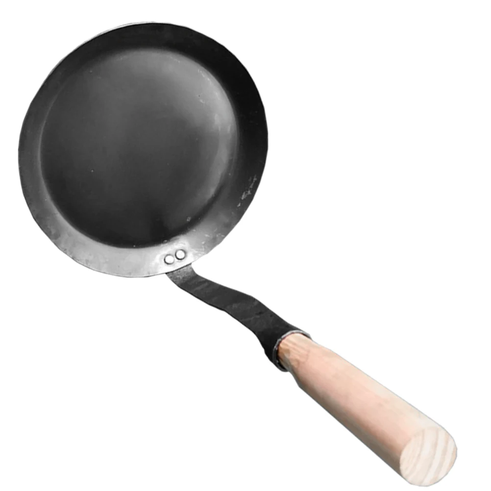 

Lamp Spoon 9 5cm Wooden Handle Kitchen Utensil Frying Snack Tool Nonstick Concave Convex Mold Steel Easy Operation