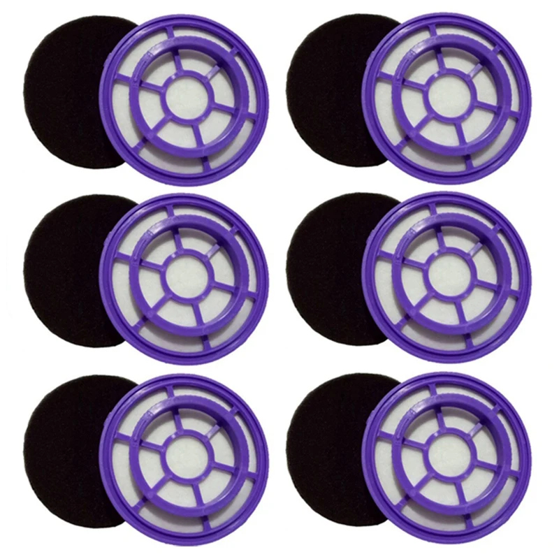 Filtro HEPA Aplicável Aspirador Acessórios, Peças De Reposição, Fit para PUPPYOO D-526, WP526, 6pcs