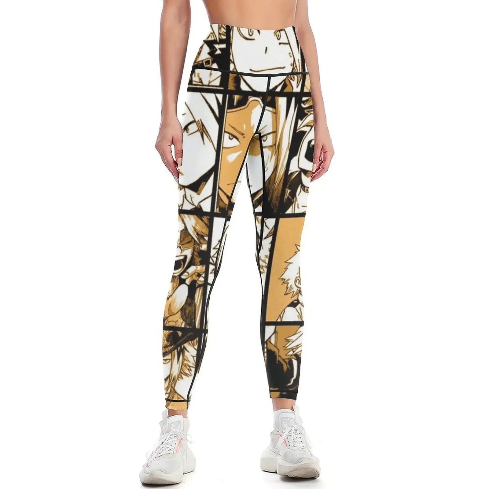 

BNHA Kaminari Denki collage Leggings gym top Clothing fitness for physical Fitness woman Womens Leggings