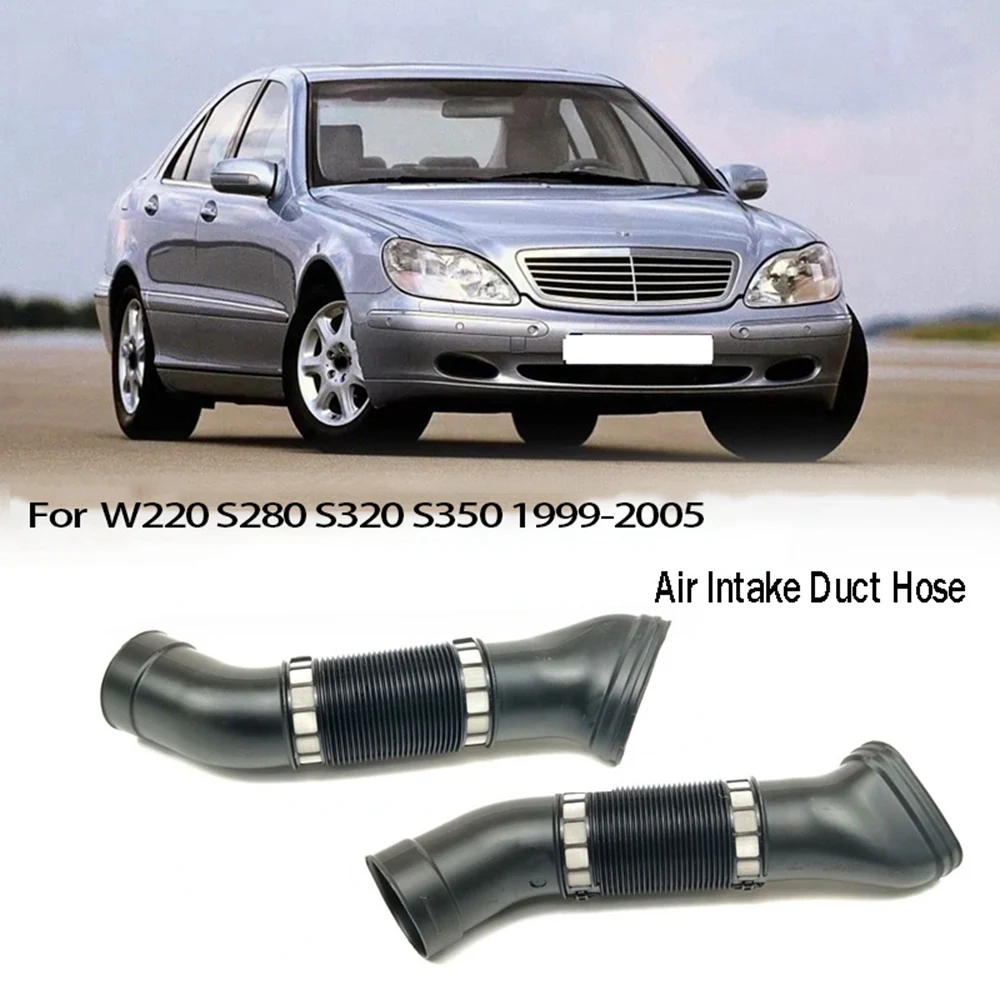 2PCS Car Air Intake Duct Hose 1120943782 1120943682 for Mercedes Benz W220 S280 S320 S350 1999-2005