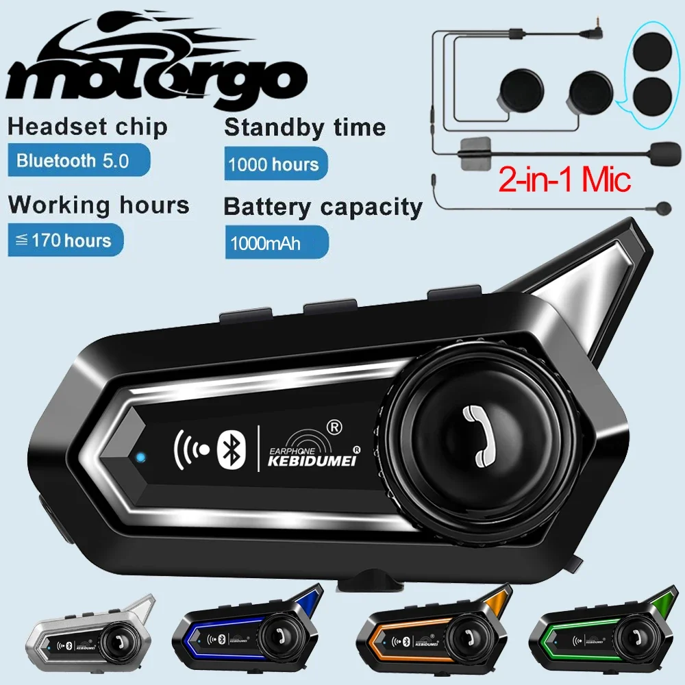 BT31 Bluetooth Motorradhelm-Headset Kopfhörer Kabelloses Motorrad-Freisprechsystem Stereo-Lautsprecher Geräuschunterdrückung Ohrhörer