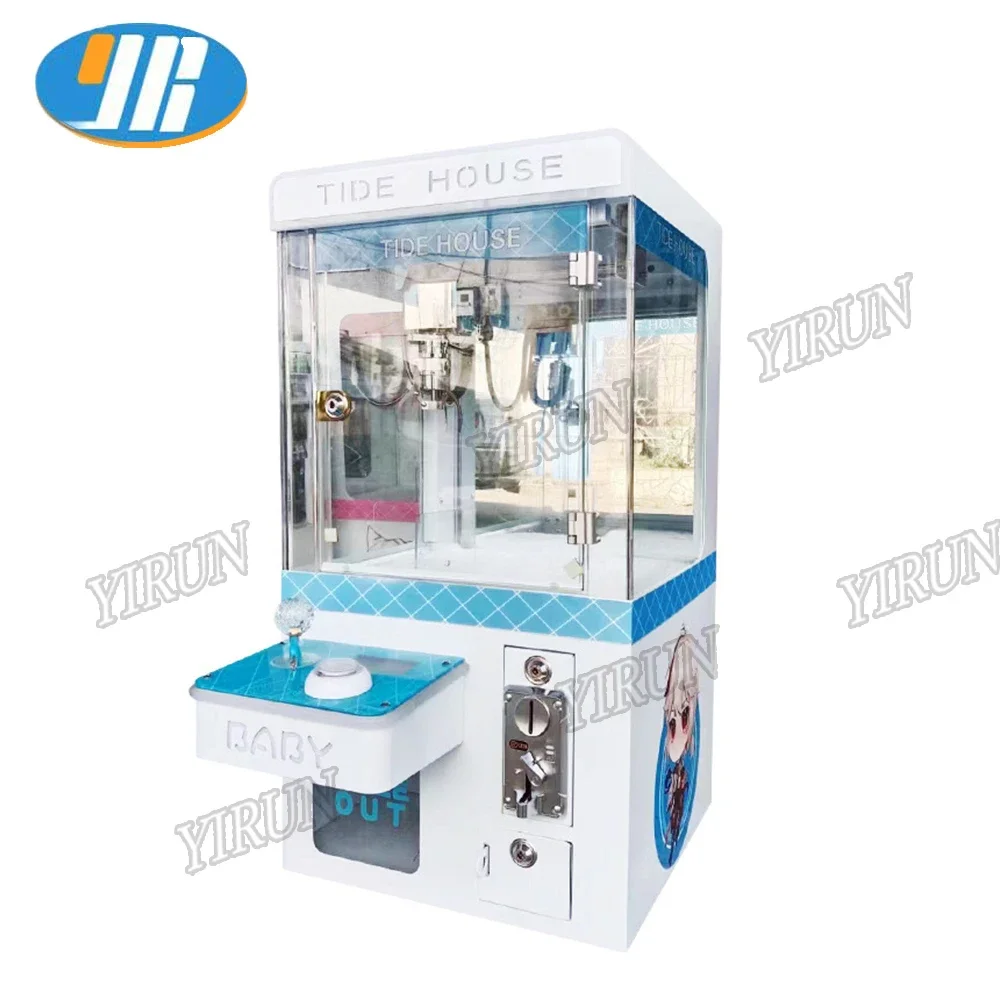 Manufacturers Direct Mini Desktop Coin-Operated Toy Vending Machine Cheap Claw Crane Game Arcade with Coin Pusher Feature