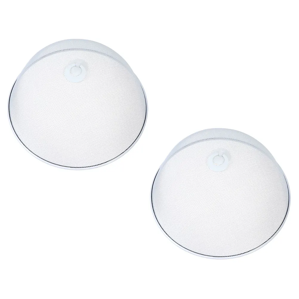 

2pcs Food Cover Kitchen Supply Insect Prevention Table Cover Domed Dust Hygienic Ventilated Iron Craft