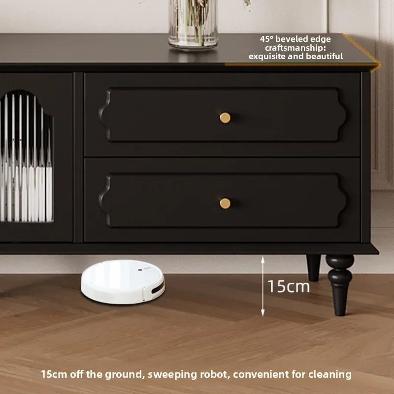 mobile TV domestico dal pavimento al soffitto armadietto portaoggetti in stile retrò combinazione tavolino integrato Marocco レキ§トTavolo TV