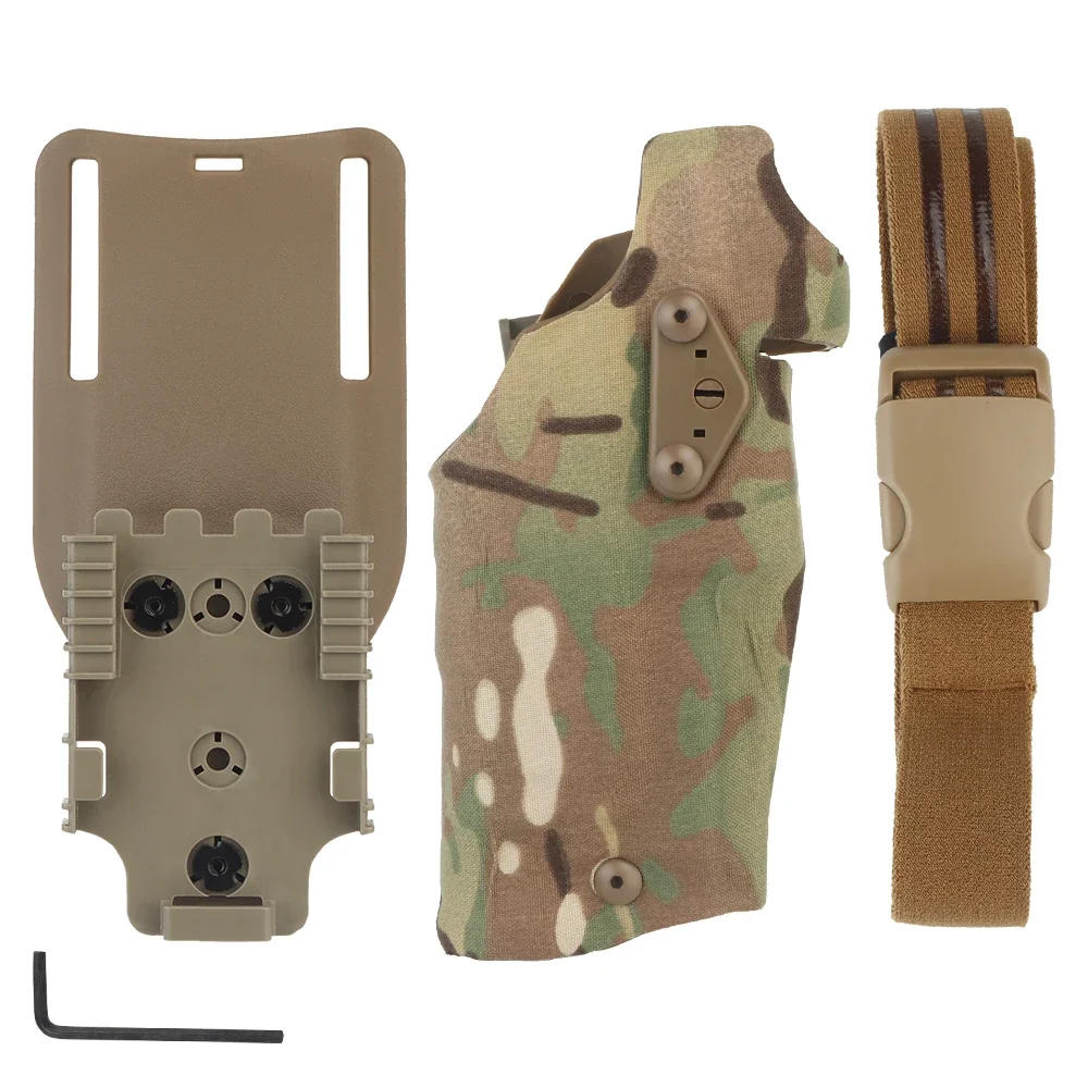 

【KDRTAC】Tactical 6354DO Glock G17 Holster ALS Tactical Quick Release Chuck Wear-Resistant Hunting X300U-A Flashlight Quick Fix