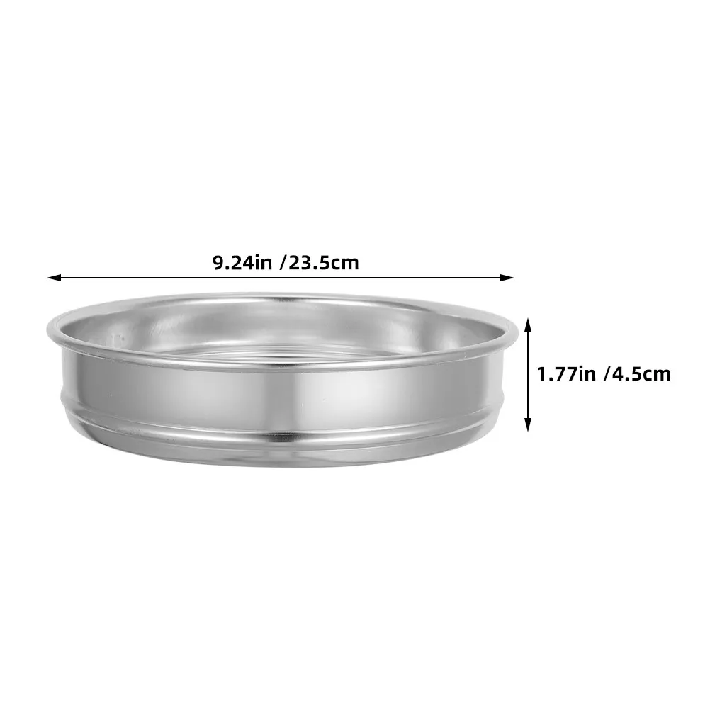 Professional Round Metal Sample Sieve for Grain Soil Compost Screening Sifting Gardening Agriculture Test Sieve Soil Sifter Set