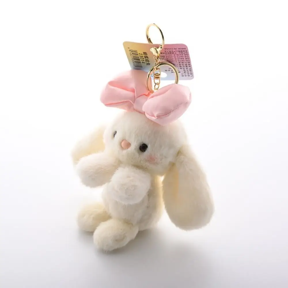 생일 선물 귀여운 활 토끼 키 체인 크리 에이 티브 섬세한 플러시 장난감 인형 높은 외관 수준 부드러운 가방 펜던트