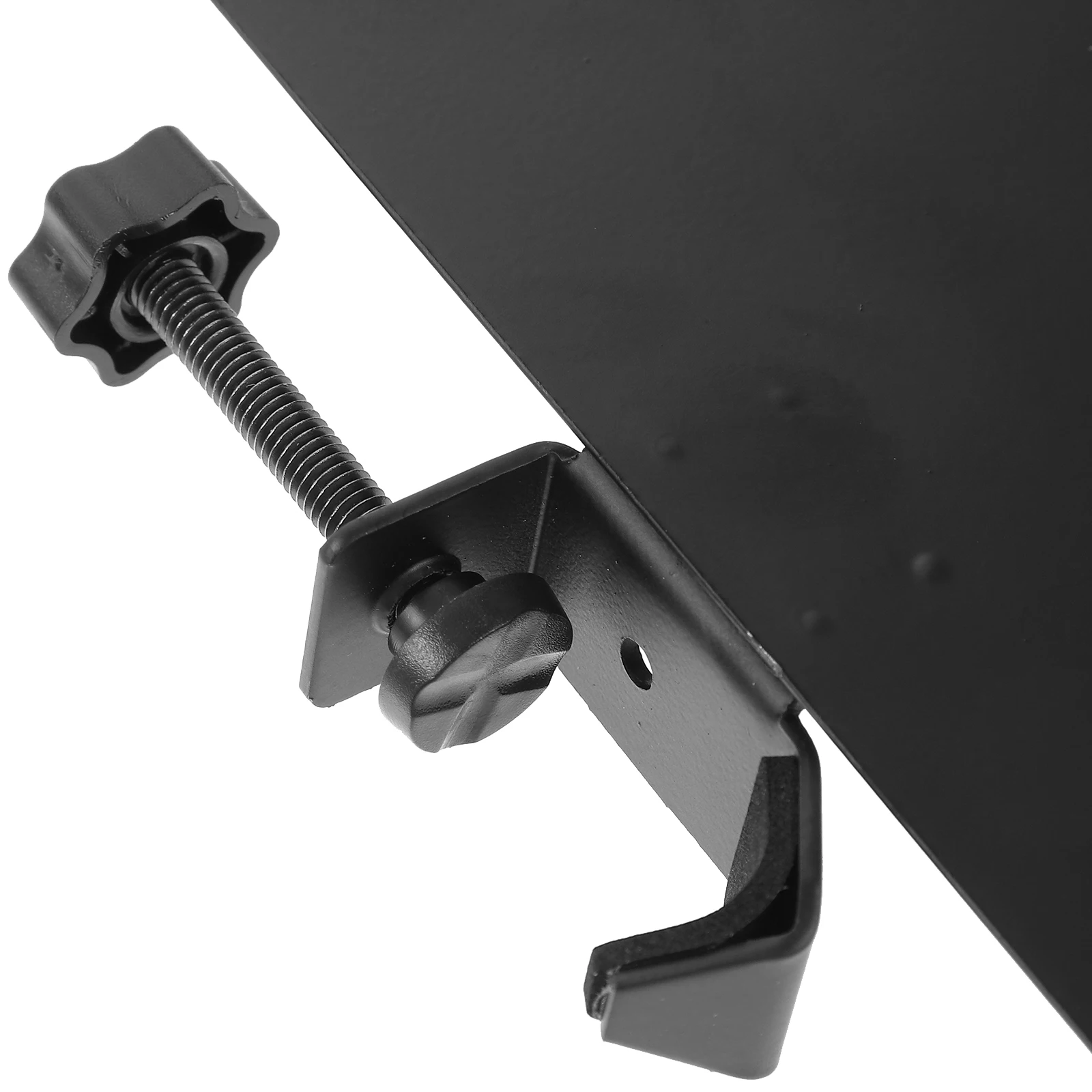 

Sturdy Plastic Sound Card Tray For Live Broadcast Mic Stand Holder With Clamp Microphone Accessories Storage Shelf Clip On Rack