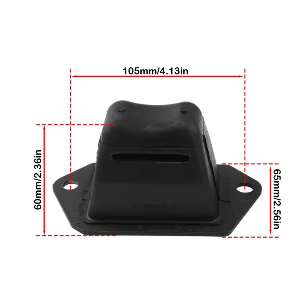 Rear Suspension Bump Stops Auto Fastener Auto Suspension Parts Black Shock Absorber Stopper Reinforced Steel Base