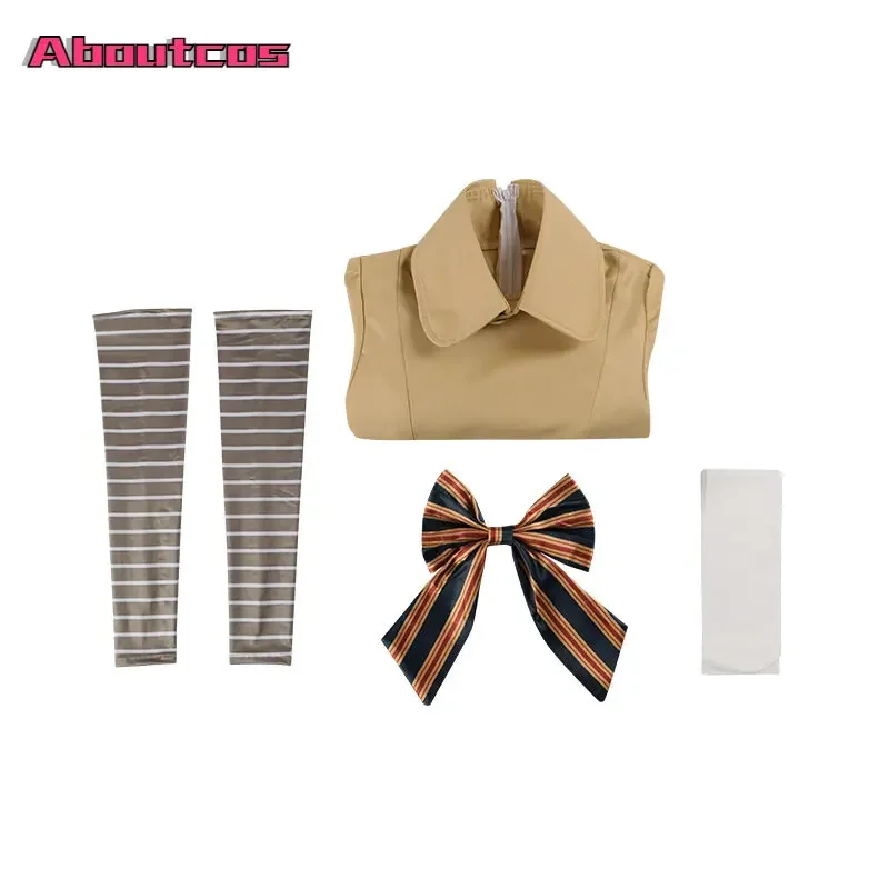 Aboutcos m3gan فستان تنكري للأطفال البنات الذي دمية روبوت ألفين وثلاثين وعشرون فساتين PS2 أزياء الهالوين