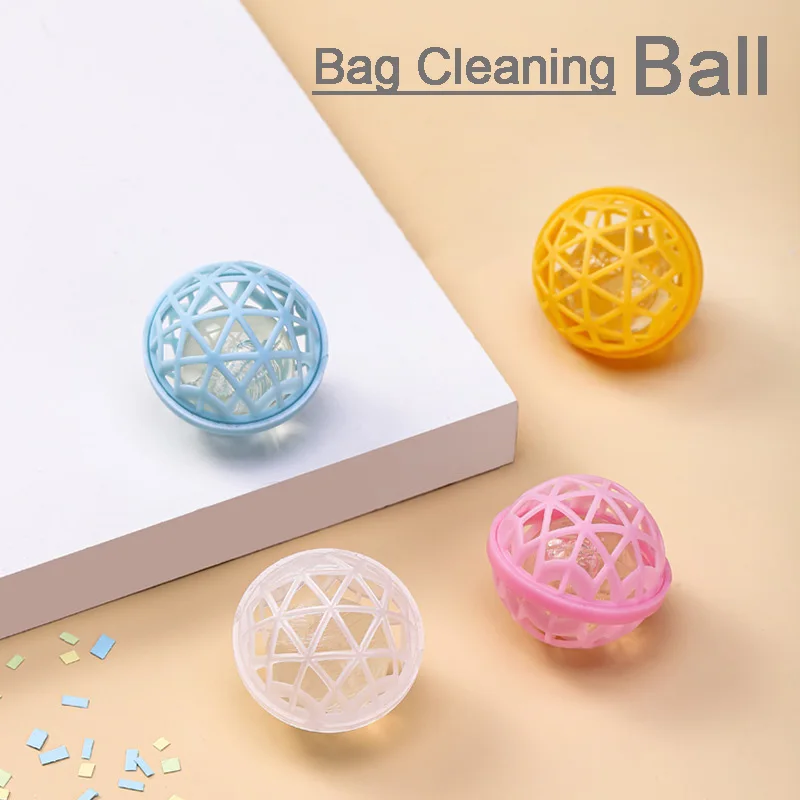 

Cleaning Balls For Handbags Shoulder Tote Bags Convenient Small Reusable Laundry Washing Balls Purses Cleaner Ball For Tote Purs