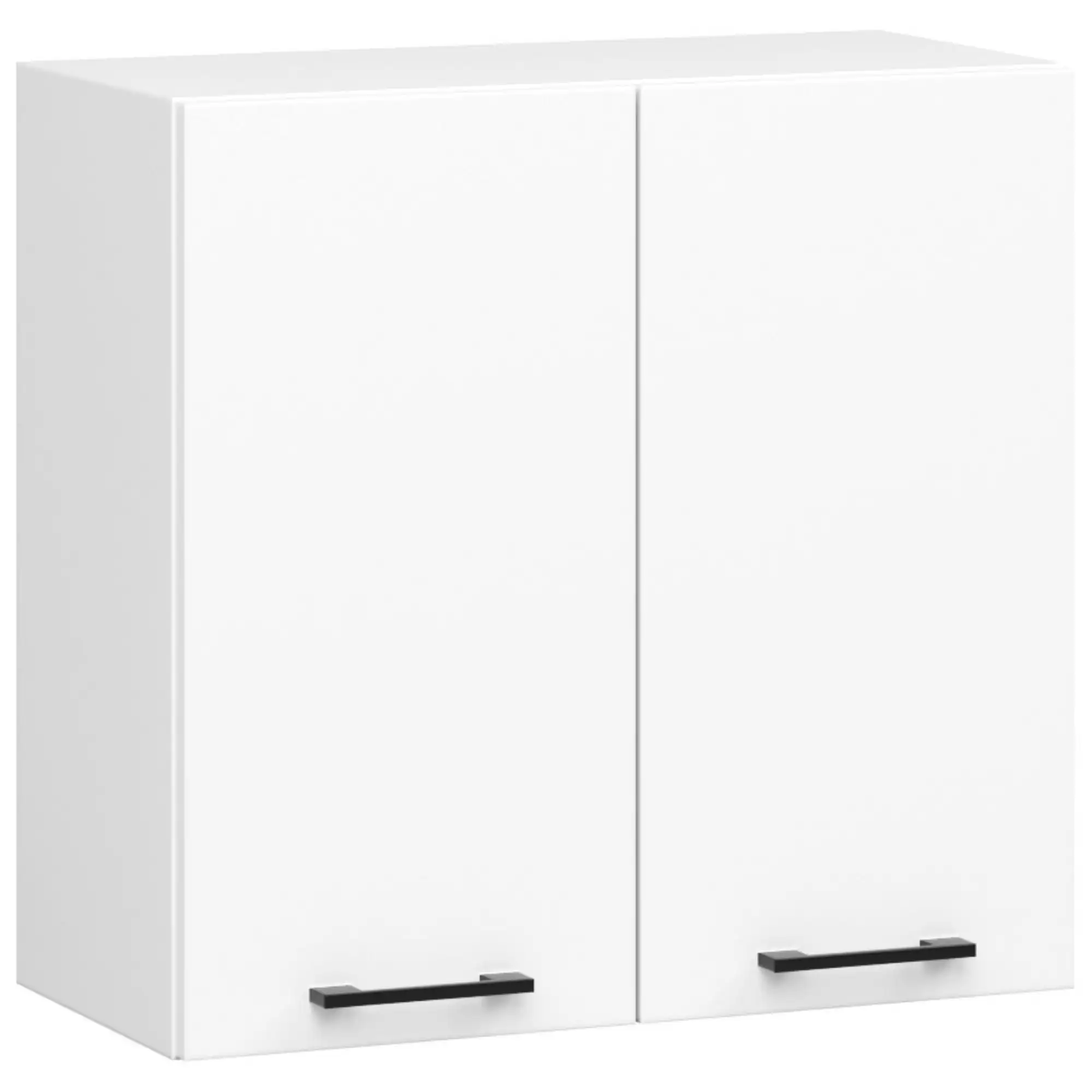 AKORD W60 Küchenschrank OLIVIA System Weiß 60 cm 2 Türen Farbe Weiß Matt 2 Regale 60x30x58 cm