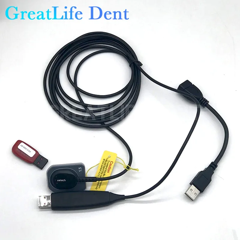 GreatLife Dent Intra-oral Sensor Ezsensor Size1.5 Digital USB X-ray Rvg Sensor Vatech EzSensor Soft Dental X-ray Imaging System