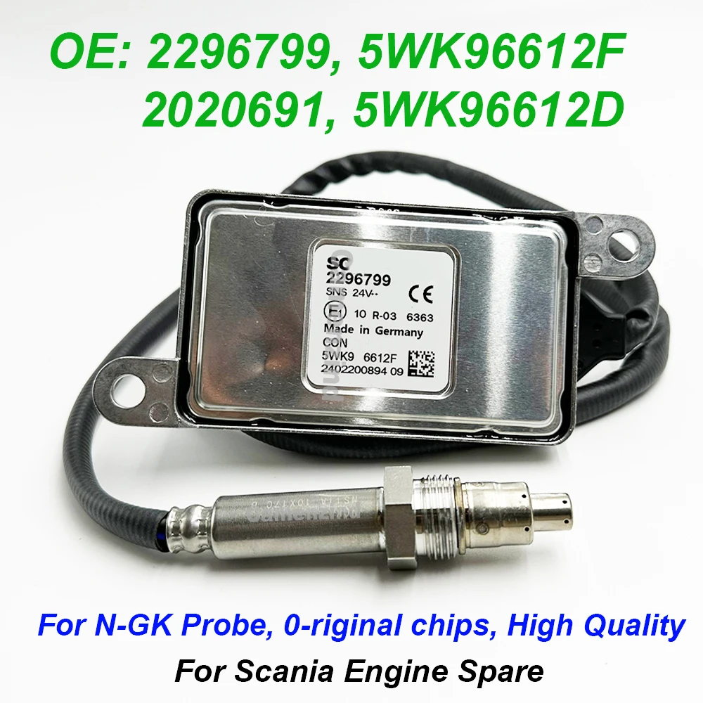 

High Quality Chip 2296799 5WK96612F 2020691 1872080 2247379 5WK96612D NOXSensor For NGK Probe Nitrogen Oxygen Sensor For S-cania