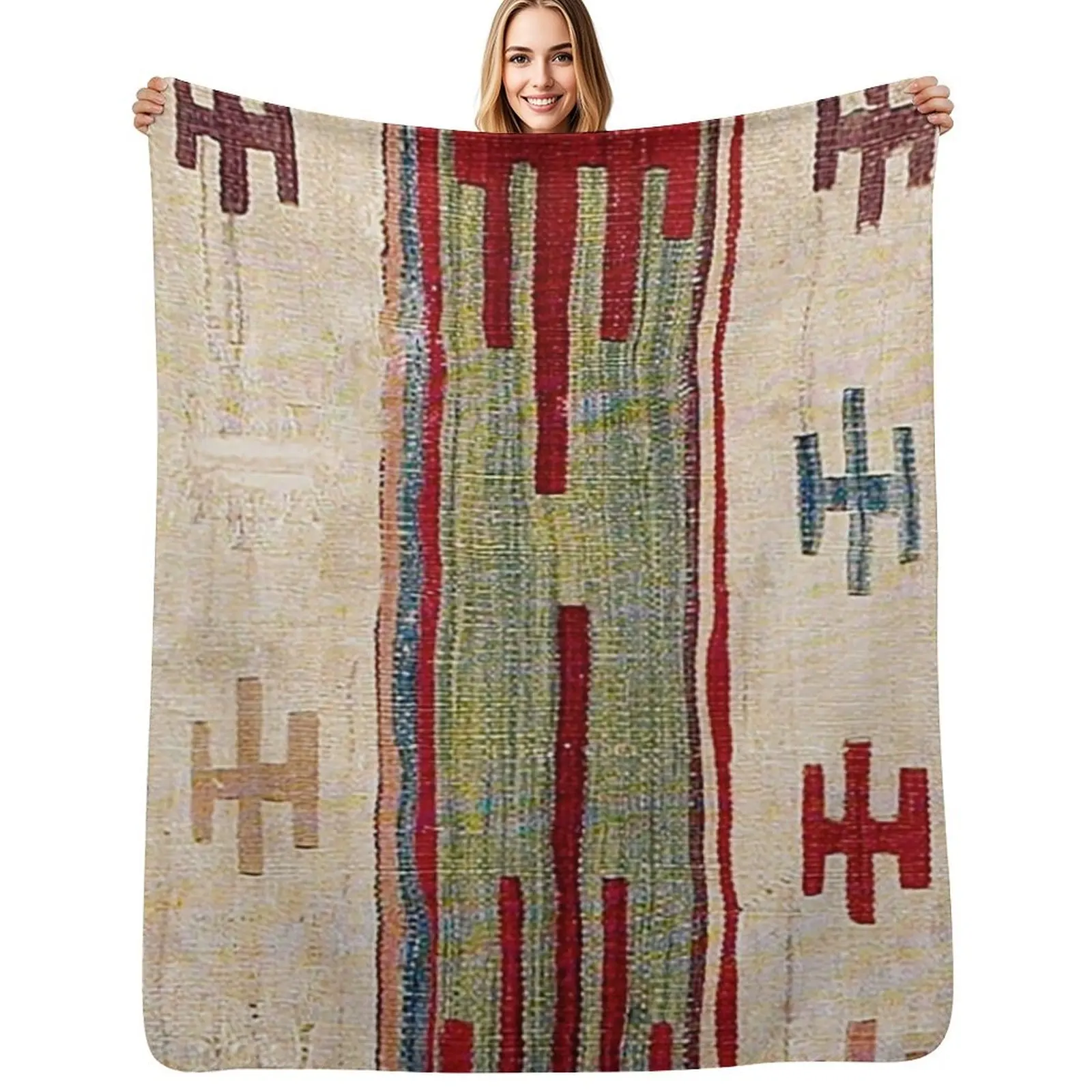 Star Ship Arcadia // 19th Century Colorful Ornate Accent Rug Throw Blanket Hair Polar Luxury Large Sofa Luxury Throw Blankets