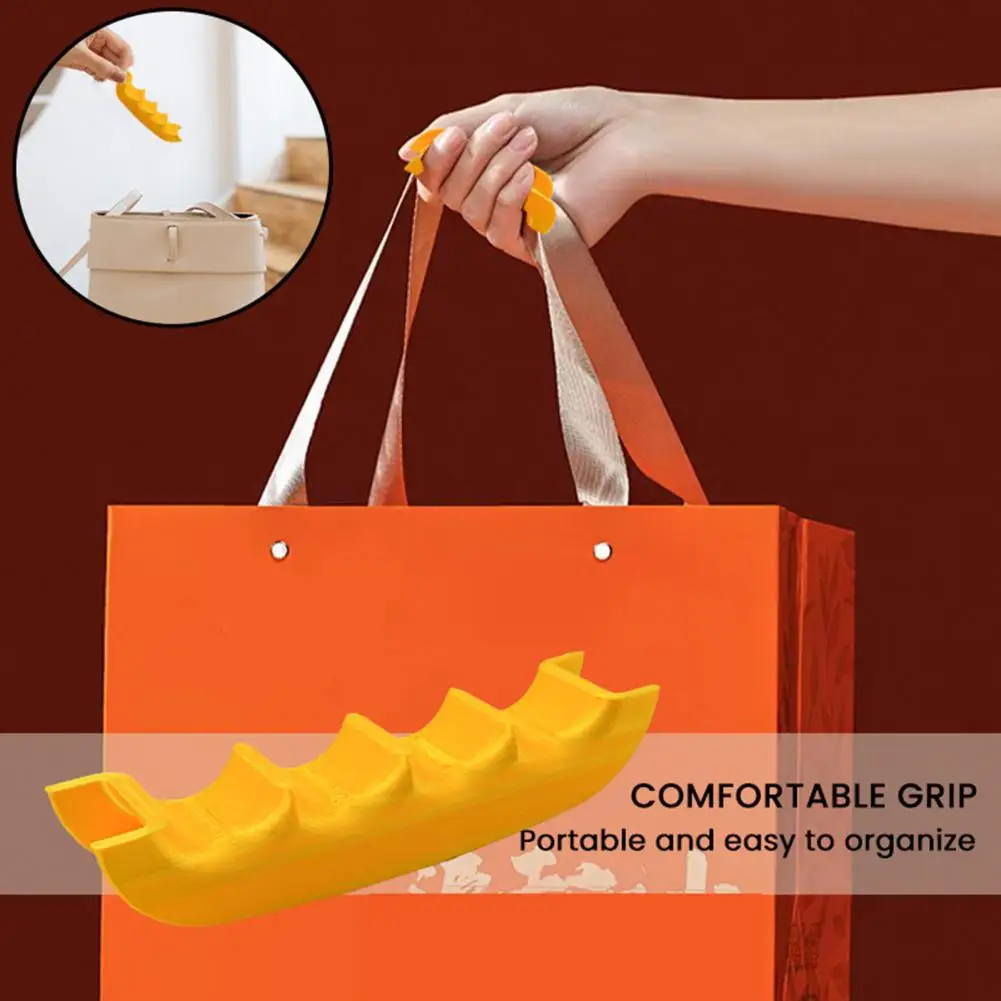 

Anti-pinch Handle Ergonomic Shopping Bag Tool for Easy Anti-pinch Handheld Device Relief 1/2pcs Bracket Design for Finger