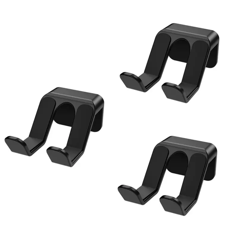 3 Pcs Controller Stand For Wall Gamepad Holder For PS5 PS4 One Switch Pro Adhesive/Screws Wall Mounted Black Hanger-A86G