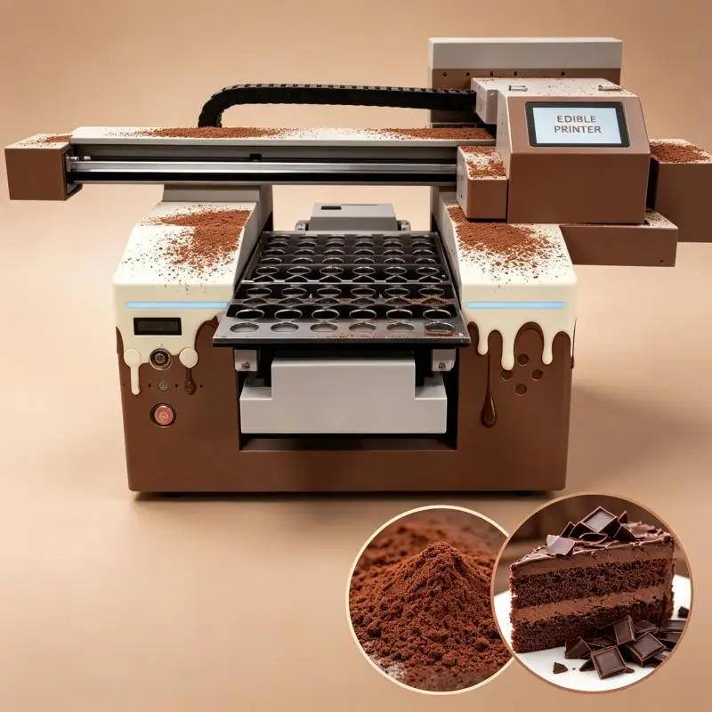 Commercial Edible Ink Cake Printer Machine Fast Image Printing High Precision Dessert Decoration Equipment