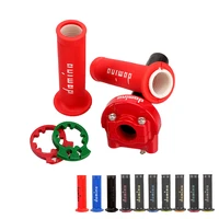 Manillar acelerador para motocicleta Dirt Pit Bike, 7/8 "", 22MM, acelerador de doble línea, ATV, carreras, Motocross, Gel de goma, agarre Domino