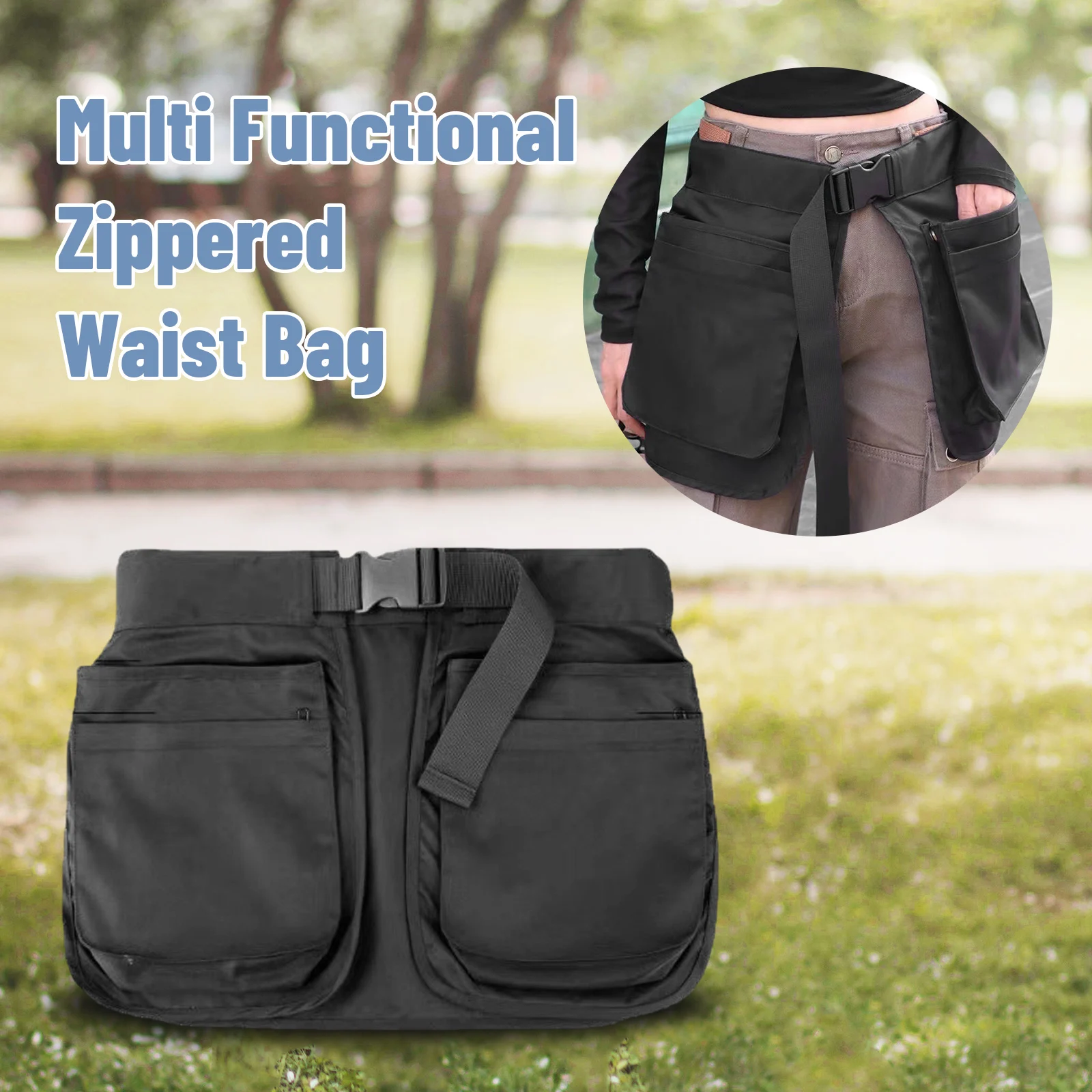 

Outdoor Waist Pack Bag Pack for Men&Women Hip Bum Bag with Adjustable Strap for Outdoors Workout Traveling Casual Running Hiking