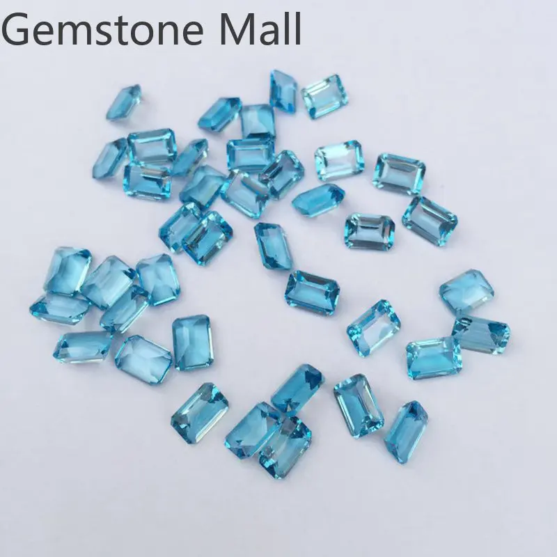 Wholesale Price Emerald Cut Topaz 3mm*5mm To 13mm*18mm VVS Grade Natural Topaz Loose Gemstone for Jewelry Shop - Image 3