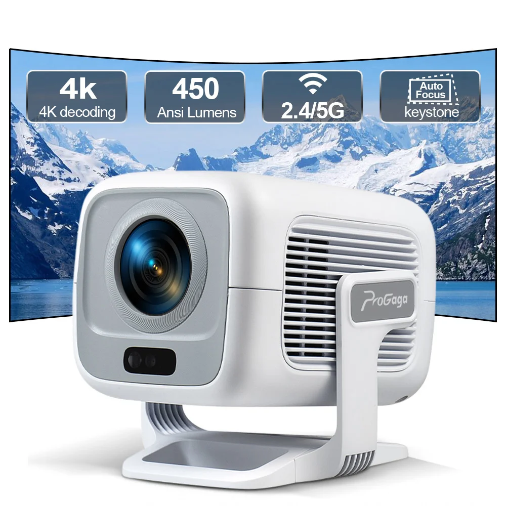 ThundeaL PG370 4K أندرويد جهاز عرض ذكي التركيز التلقائي 450 ANSI WiFi6 BT5.4 رمي قصير صغير محمول لفيلم المسرح المنزلي #1