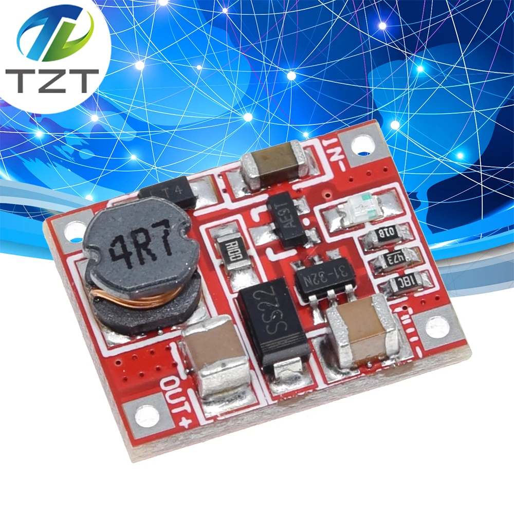 TZT DC-DC Boost Power Supply Module Converter Booster Step Up Circuit Board 3V to 5V 1A Highest Efficiency 96% Ultra Small