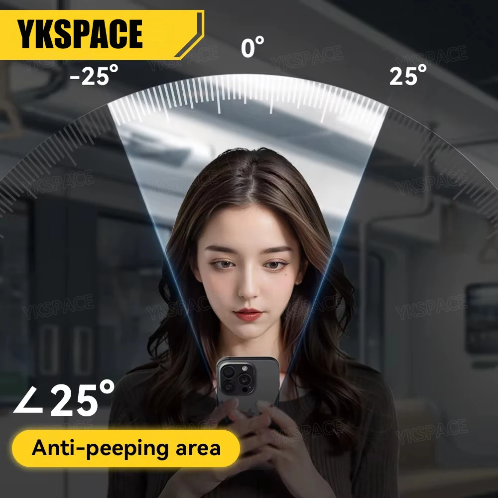 Matt 360 ° 4-Wege-Sichtschutz-Schutzglas für iPhone 18 17 Air 16 15 14 Plus 13 12 11 Pro XS MAX Mattierter Anti-Spy-Displayschutz – Detail 15