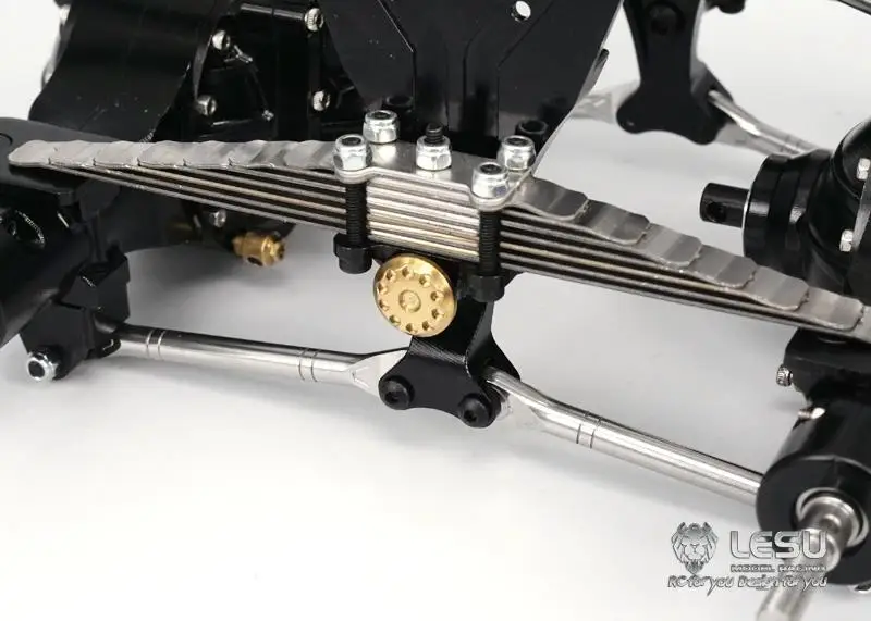LESU 1/14 LKW-Hinterradaufhängung 9MM erhöht X-8015 FÜR Tamiya Draghead Mud Head, komplett aus Metall – Detail 6