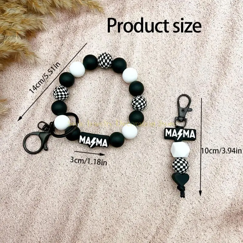 D46E التصميم المشي التصميم السيليكون سوار مفتاح سوار الأم معصمه العملي