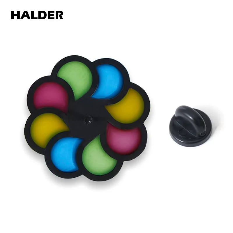 هالدر الكانتونية المنشورية ويندوز زهرة الثقافة تذكارية المعادن المينا بروش التلبيب دبوس ظهره زي حقيبة قماش قنب شارة هدية #2