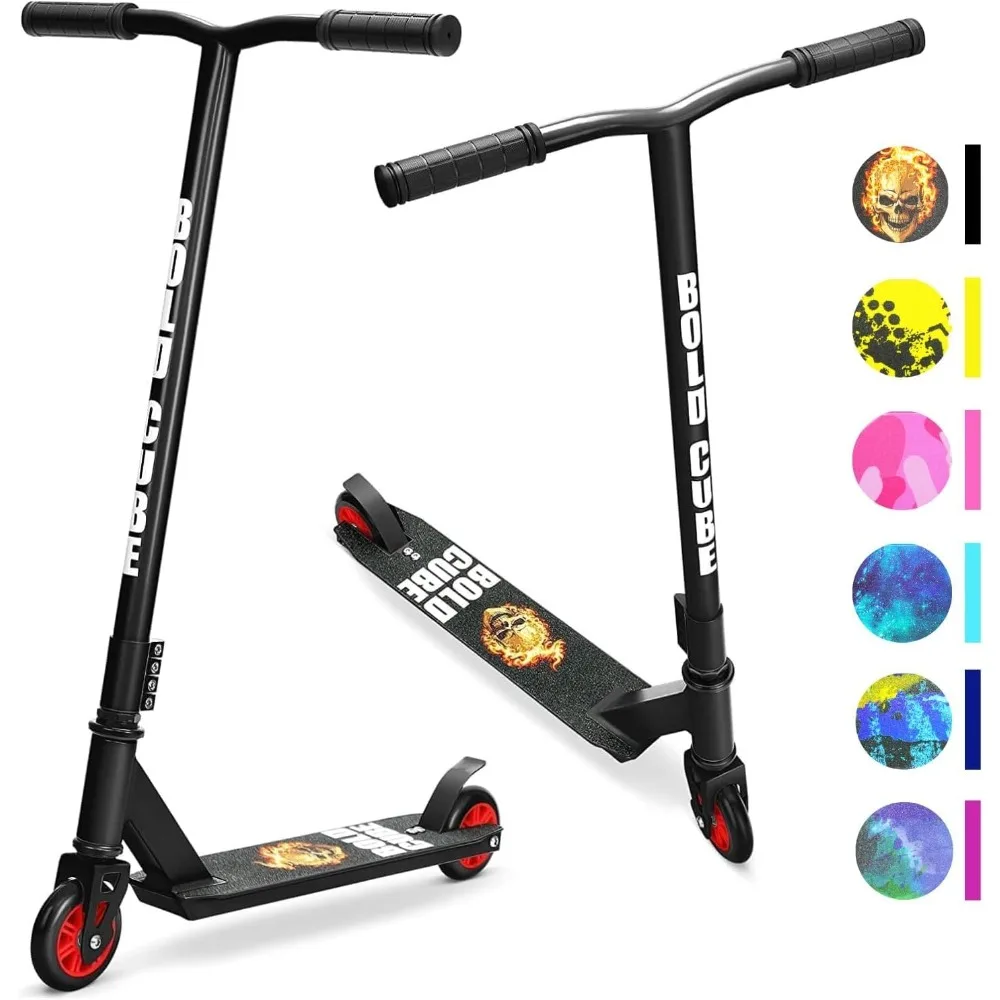 Scooter de estilo libre BOLDCUBE |   Niños y niñas mayores de 6 a 16 años |   Pro 360 °    Aluminio ABEC 7 para niños y adolescentes