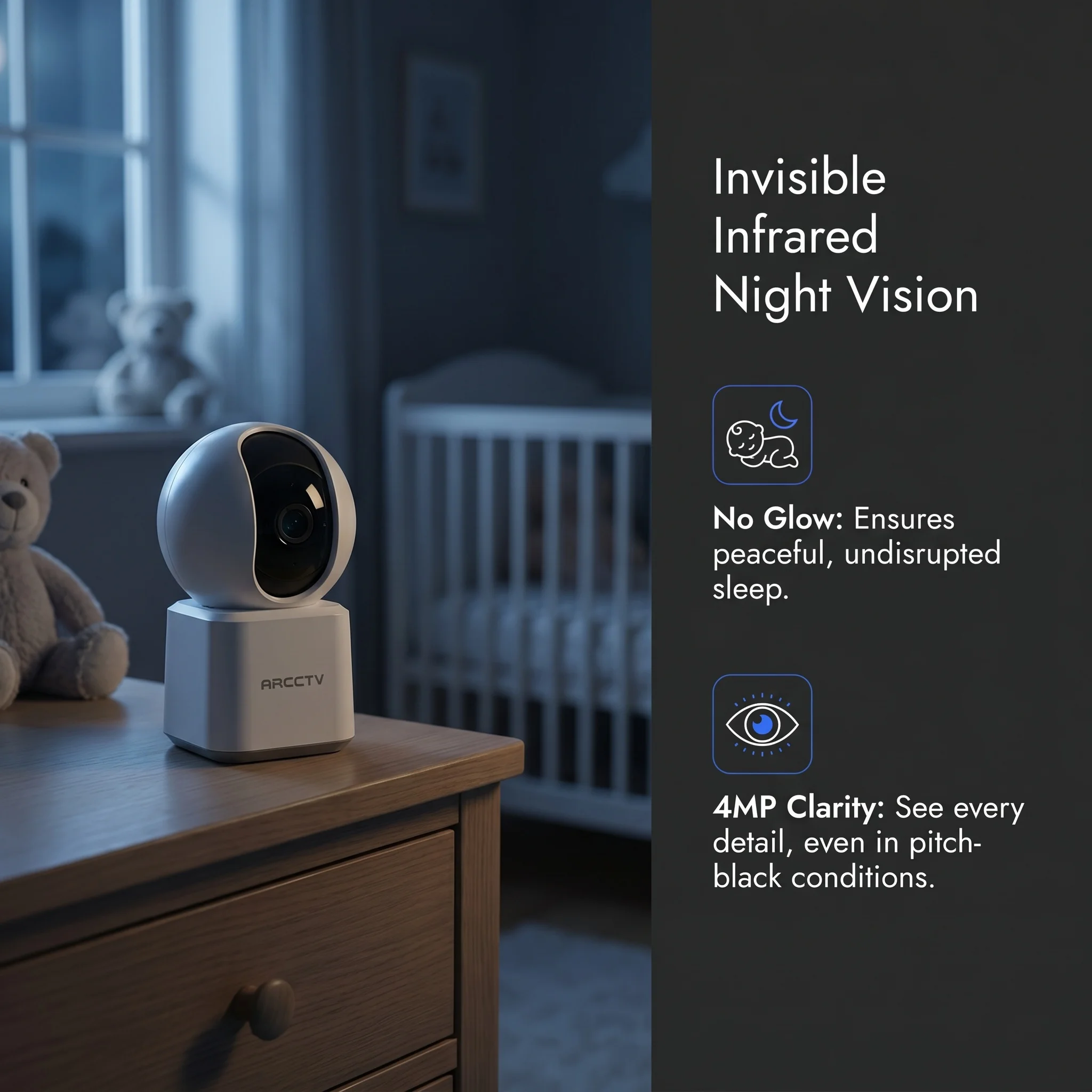 caméra surveillance wifi bébé – vue détaillée