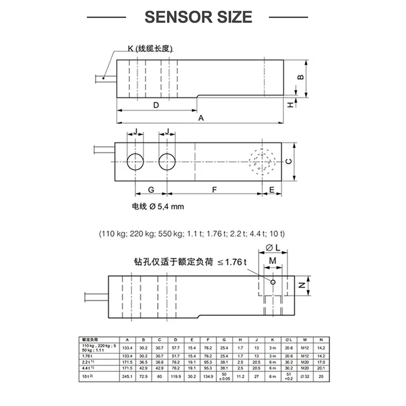 HBM HLCB1C3 220 كجم-4.4T خلية تحميل نقطة واحدة عالية الدقة منصة صناعية مقياس الاستشعار نظام الوزن الثقيلة